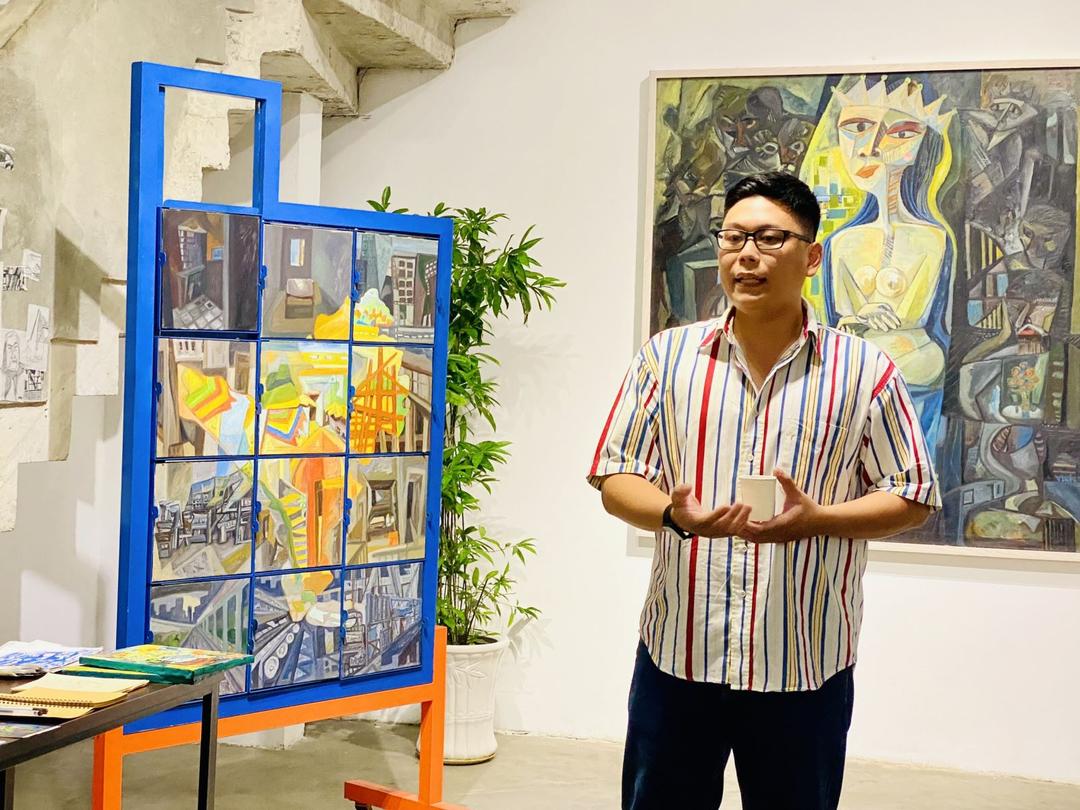 Suy ngẫm cuộc sống thăng trầm với tranh lập thể của Vũ Tuấn Việt