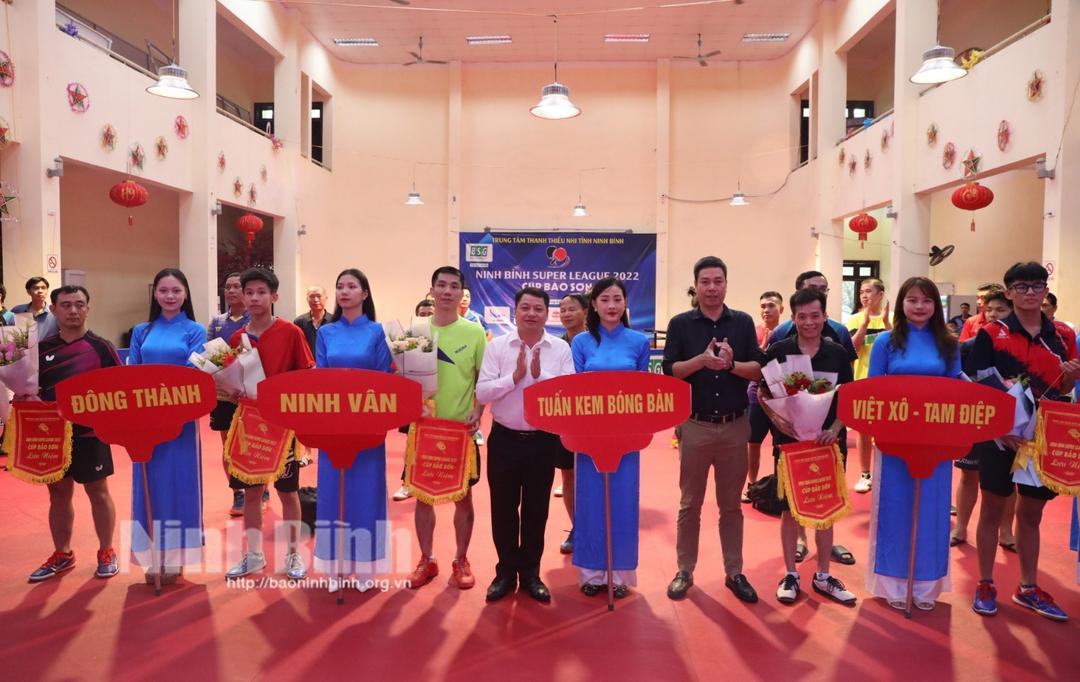 Khai mạc giải bóng bàn Ninh Bình "Super league 2022 Cúp Bảo Sơn"