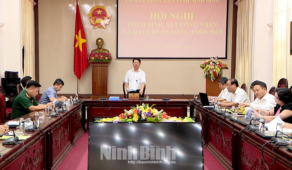 Hội nghị thẩm định, xét công nhận xã Kim Tân, Kim Mỹ đạt chuẩn nông thôn mới năm 2022