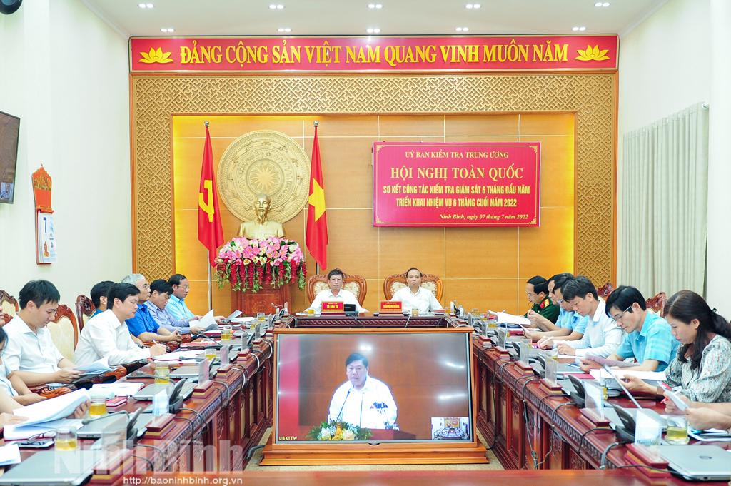 Hội nghị trực tuyến toàn quốc sơ kết công tác kiểm tra, giám sát 6 tháng đầu năm 2022