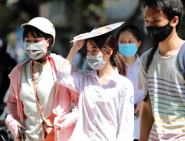 Ngày thi cuối tốt nghiệp THPT: Bắc bộ, Trung bộ nắng nóng, chiều mưa dông