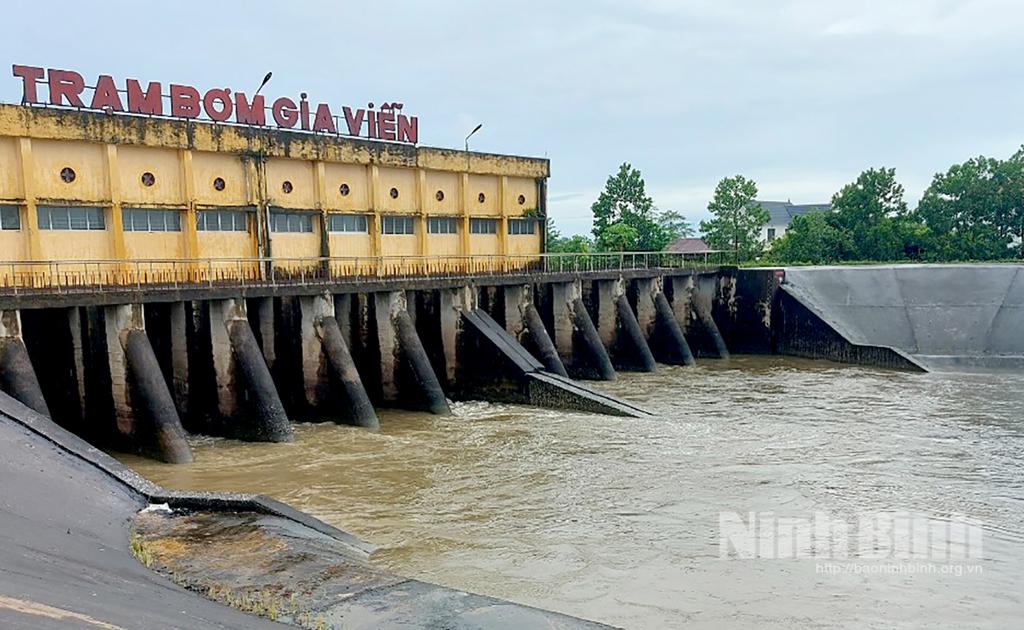 Gia Viễn, phòng chống ngập úng do ảnh hưởng bão số 2