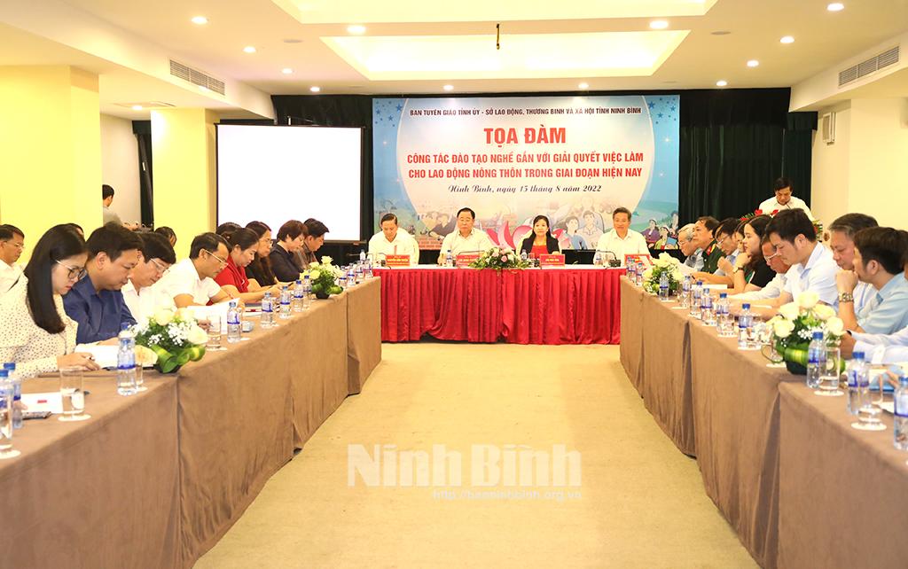 Tọa đàm công tác đào tạo nghề gắn với giải quyết việc làm cho lao động nông thôn trong giai đoạn hiện nay