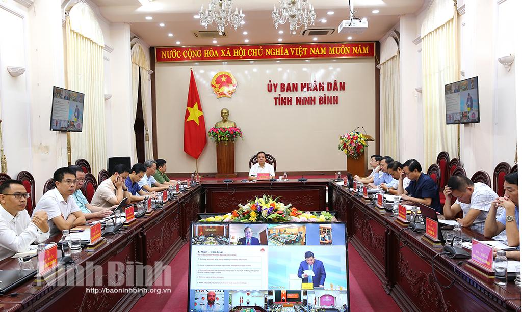 Hội nghị trực tuyến của Thủ tướng Chính phủ với doanh nghiệp đầu tư nước ngoài