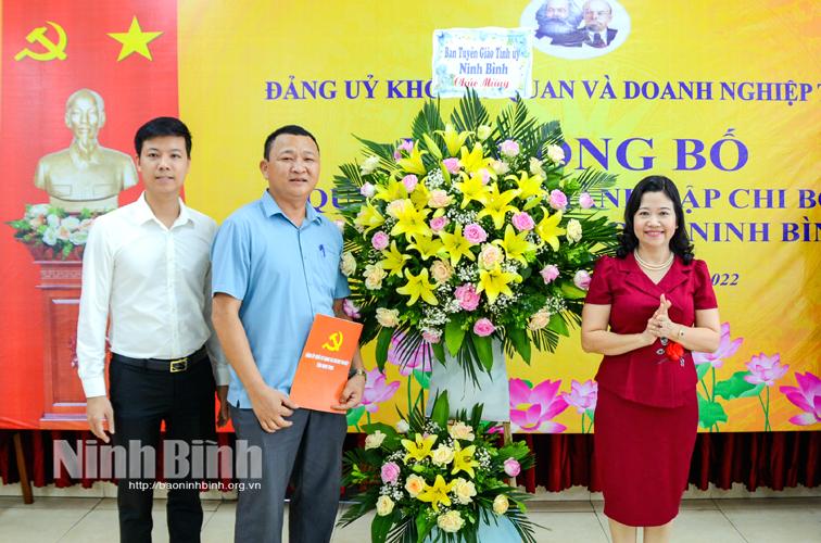 Thành lập Chi bộ Công ty cổ phần DHA Ninh Bình