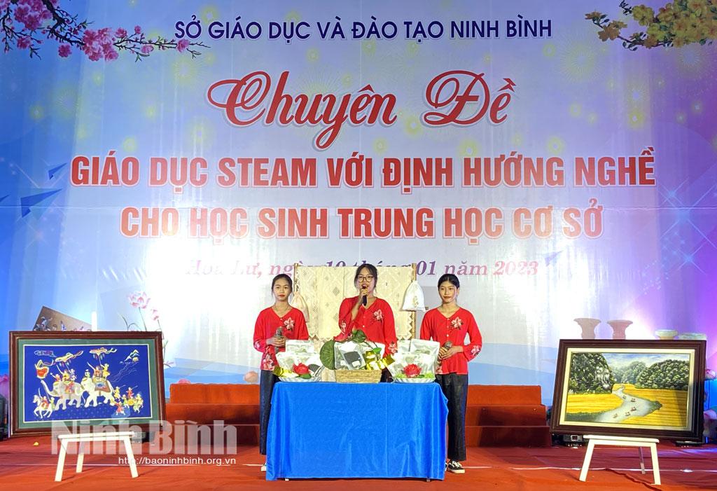 Hoa Lư tổ chức chuyên đề cấp tỉnh về giáo dục STEAM với định hướng nghề nghiệp cho học sinh THCS