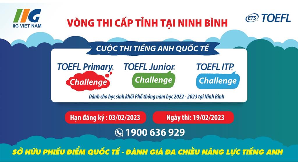 Sân chơi tiếng Anh lớn nhất cả nước chờ đón học sinh Ninh Bình tham gia tranh tài