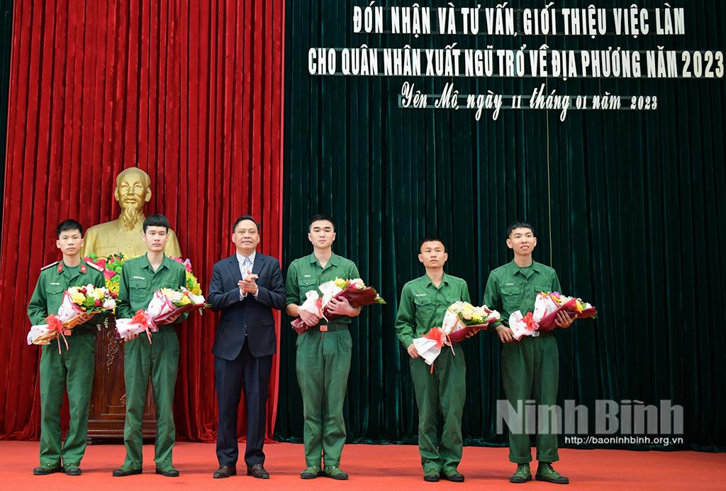 Yên Mô, Kim Sơn đón nhận, tư vấn, giới thiệu việc làm cho quân nhân hoàn thành nghĩa vụ quân sự