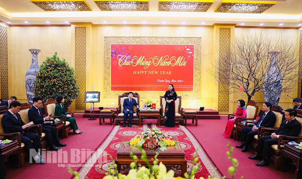 Đoàn đại biểu cấp cao Quốc hội Hàn Quốc thăm, làm việc với tỉnh Ninh Bình