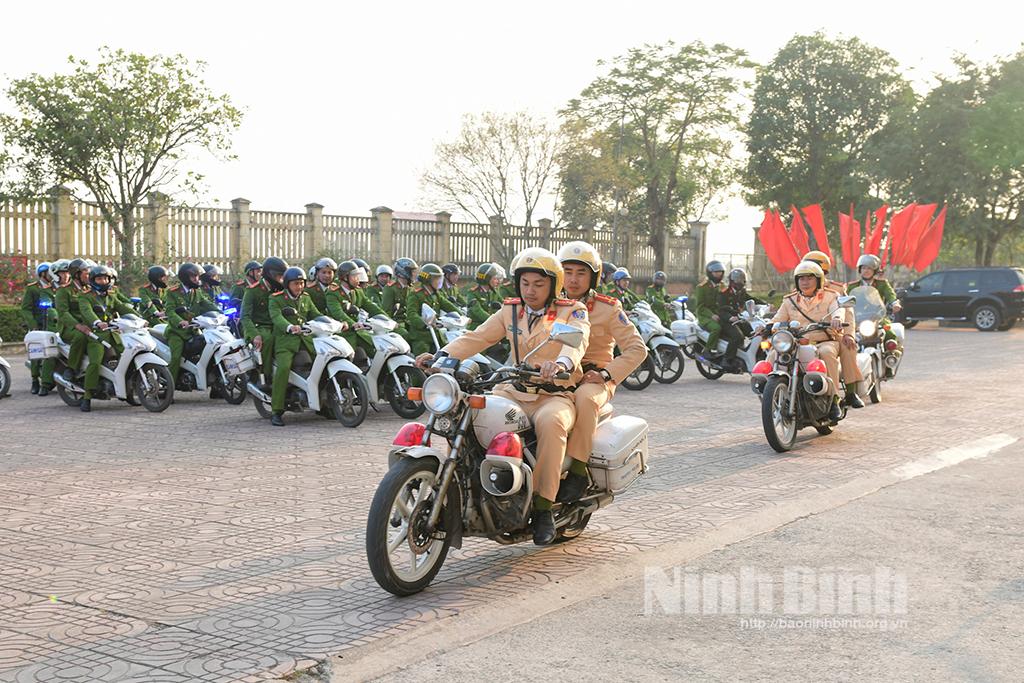 Công an huyện Kim Sơn triển khai phương án bảo đảm an ninh trật tự đêm Giao thừa