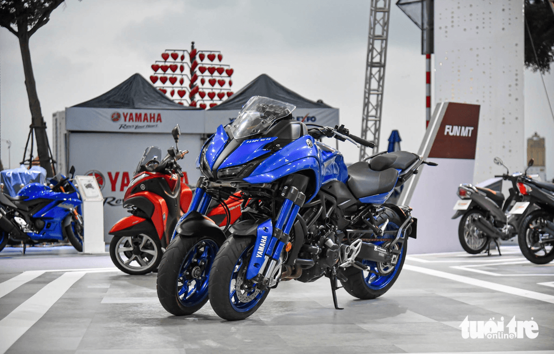Mô tô 3 bánh Yamaha Niken thăm dò Việt Nam: Động cơ 850 phân khối, giá ngang ô tô