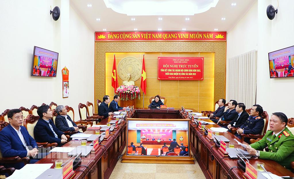 Hội nghị trực tuyến toàn quốc triển khai nhiệm vụ công tác ngành Nội chính Đảng năm 2023