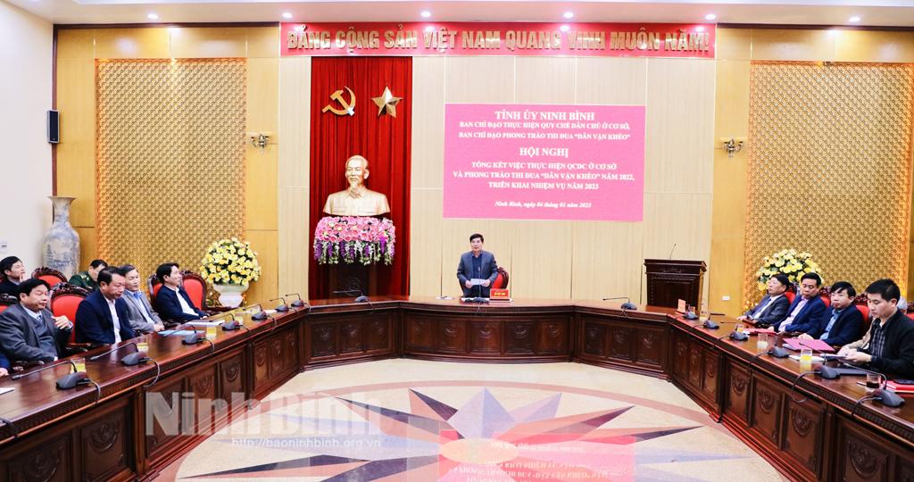 Tổng kết việc thực hiện Quy chế dân chủ ở cơ sở và phong trào thi đua "Dân vận khéo" năm 2022
