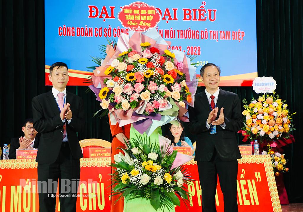 Đại hội điểm Công đoàn cơ sở của thành phố Tam Điệp