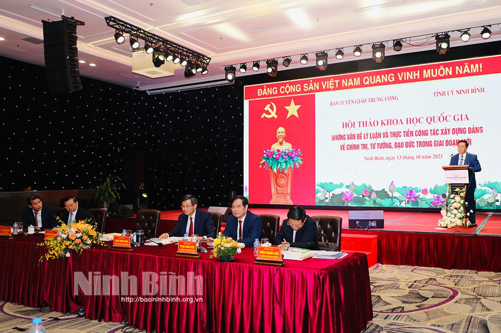 Hội thảo khoa học quốc gia "Những vấn đề lý luận và thực tiễn công tác xây dựng Đảng về chính trị, tư tưởng, đạo đức trong giai đoạn mới" thành công tốt đẹp