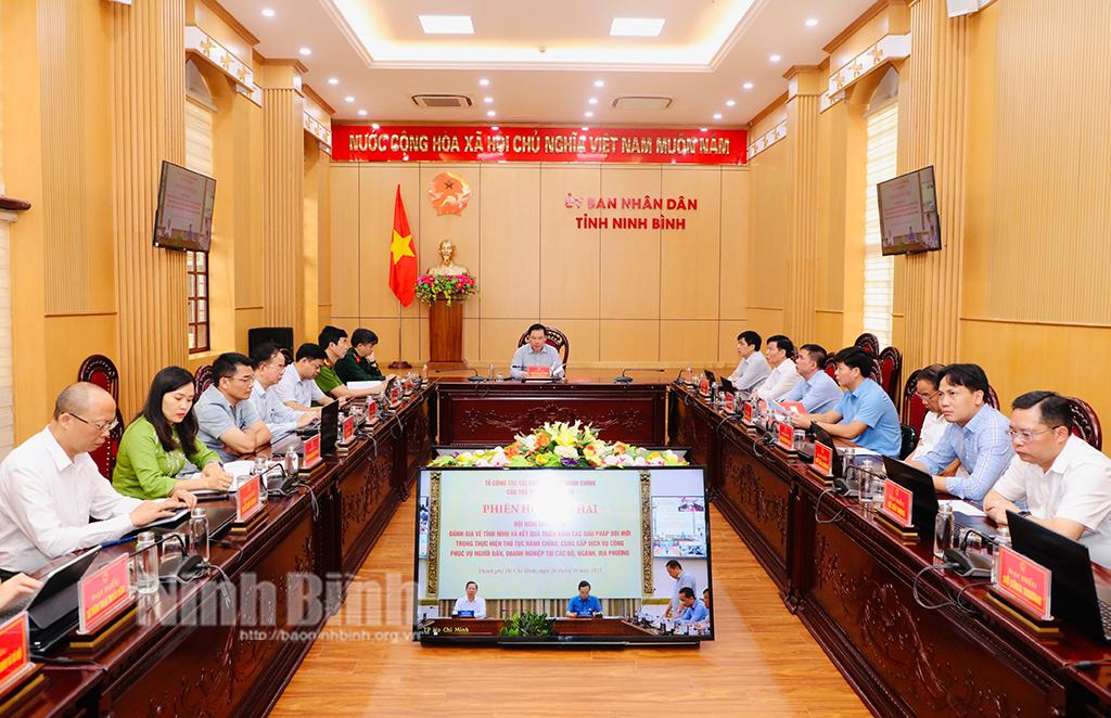 Hội nghị trực tuyến phiên thứ hai Tổ công tác cải cách thủ tục hành chính của Thủ tướng Chính phủ