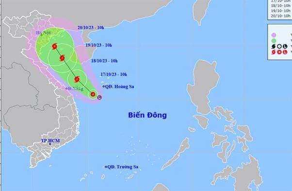 Áp thấp nhiệt đới trên Biển Đông có thể mạnh lên thành bão số 5