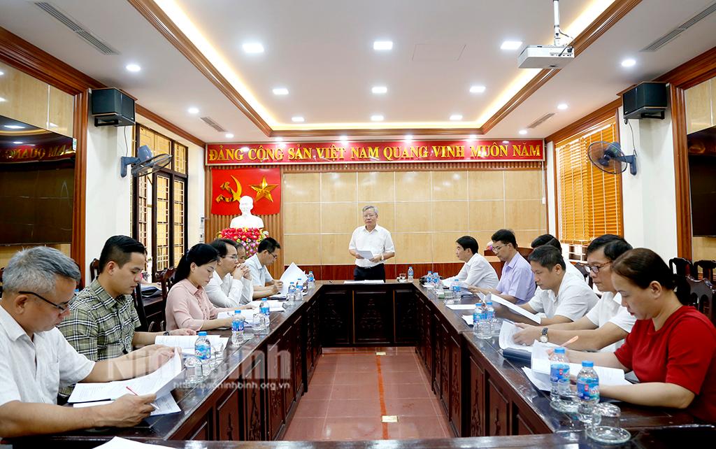 Hội nghị Ban Tổ chức Hội thi Sáng tạo kỹ thuật tỉnh Ninh Bình lần thứ Xl