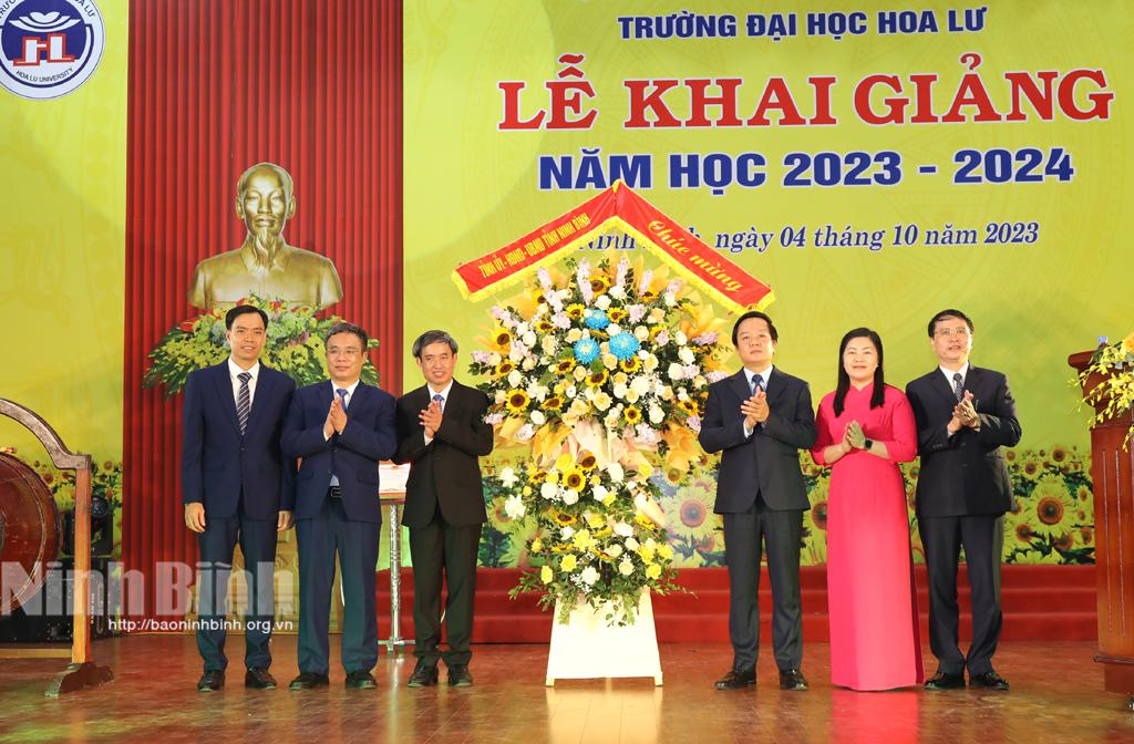 Trường Đại học Hoa Lư khai giảng năm học 2023-2024