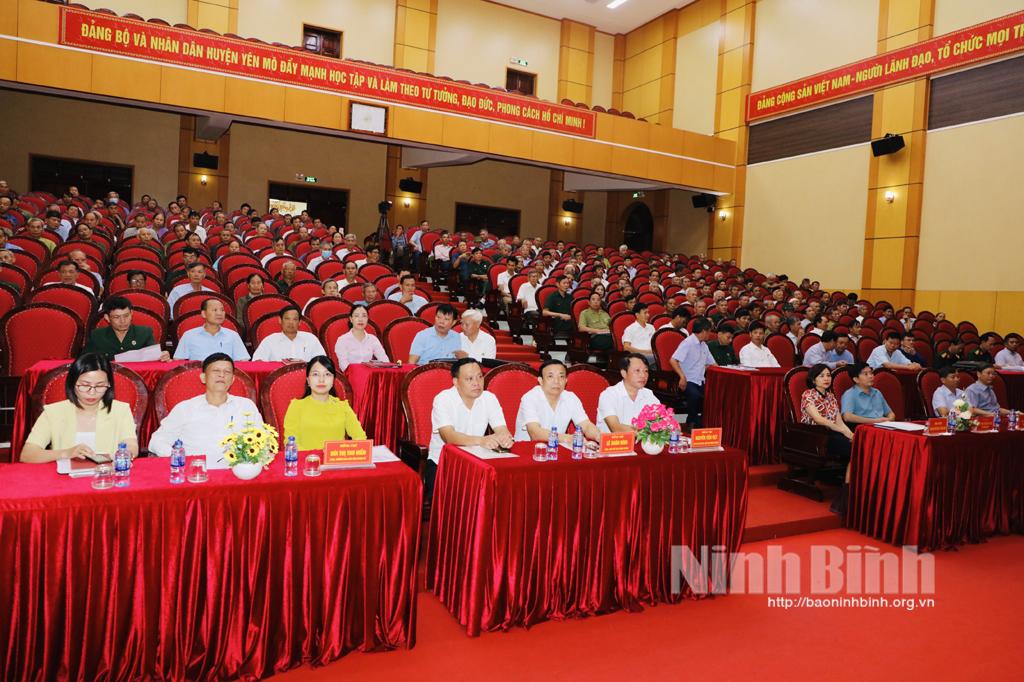 Thường trực Hội CCB tỉnh đối thoại với cán bộ Hội CCB các cấp huyện Yên Mô