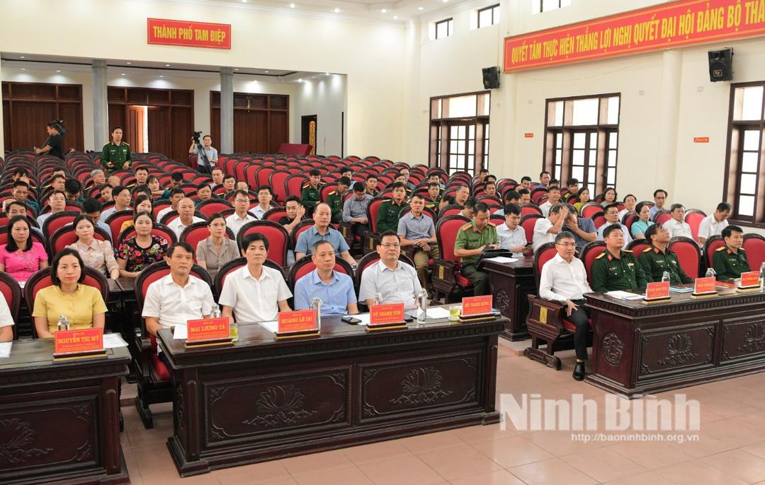 Thành phố Tam Điệp tổng kết công tác quốc phòng, quân sự địa phương năm 2023