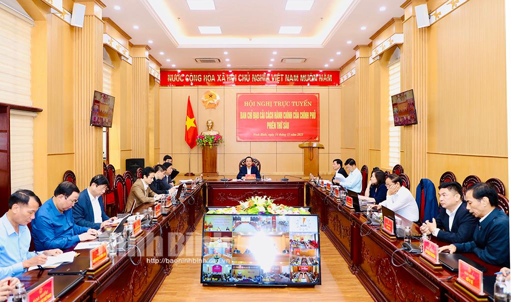 Hội nghị trực tuyến toàn quốc triển khai nhiệm vụ cải cách hành chính những tháng cuối năm 2023