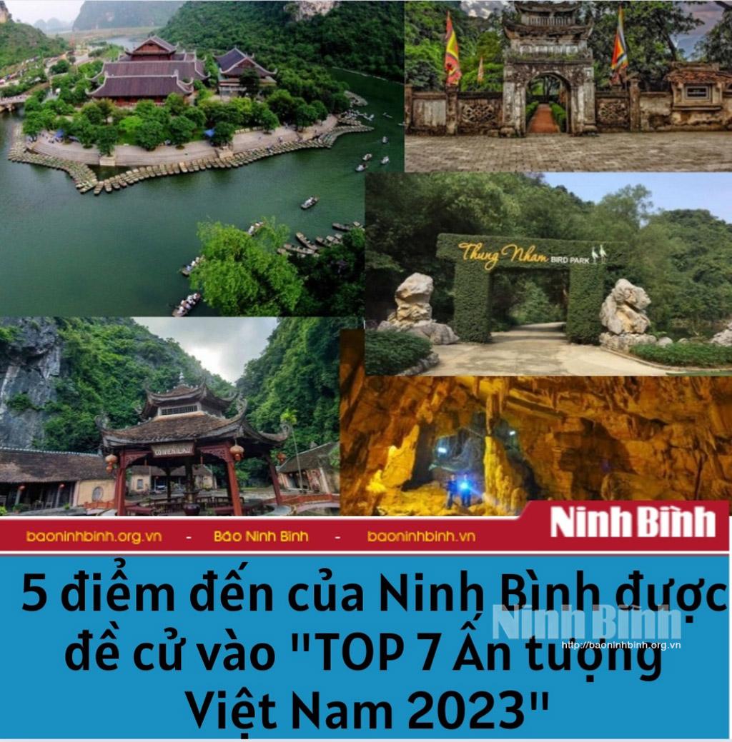 Ninh Binh's five destinations nominated for Vietnam's Top 7 Impressions in 2023
