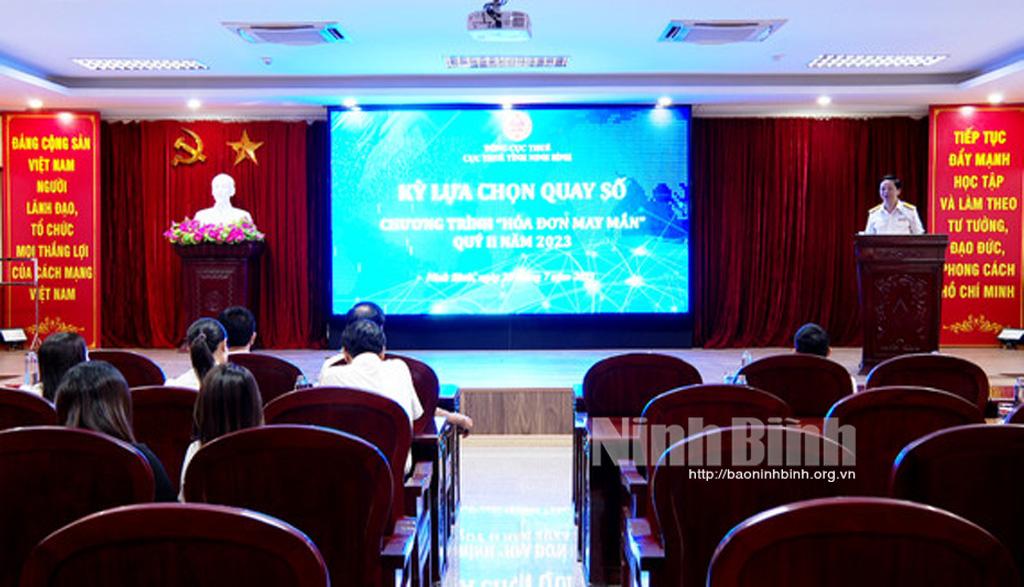 Cục Thuế tỉnh thông báo kết quả trúng thưởng Chương trình "Hóa đơn may mắn" kỳ hóa đơn quý III/2023