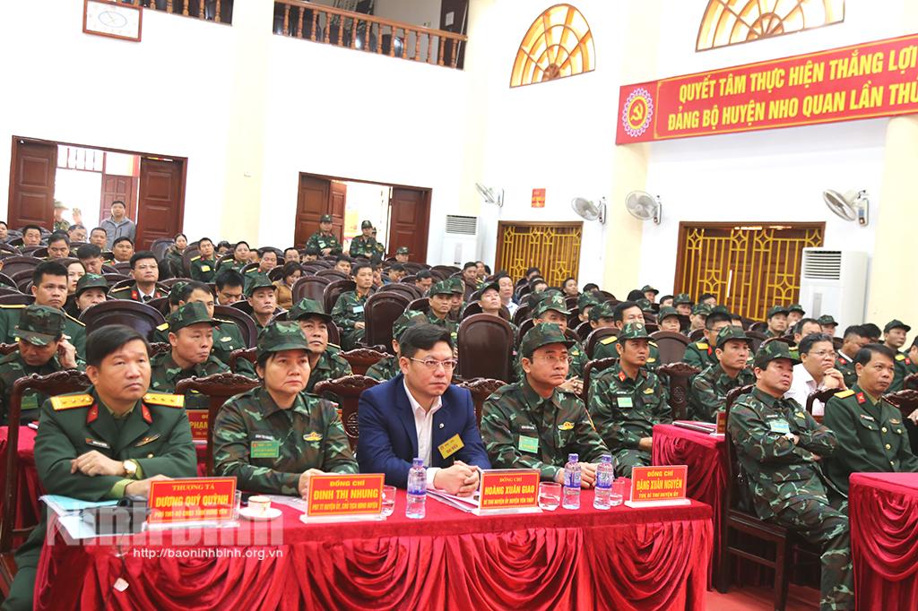 Huyện Nho Quan khai mạc diễn tập khu vực phòng thủ năm 2023