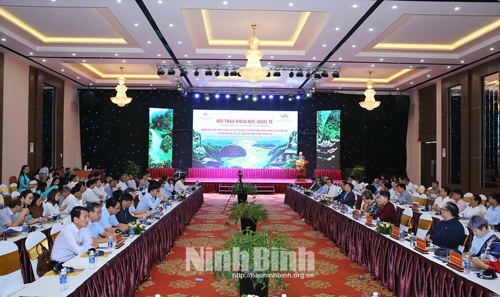 Hội thảo quốc tế "Nhận diện, bảo tồn và phát huy giá trị nhà ở truyền thống trong vùng Di sản Văn hóa và Thiên nhiên thế giới Quần thể danh thắng Tràng An"