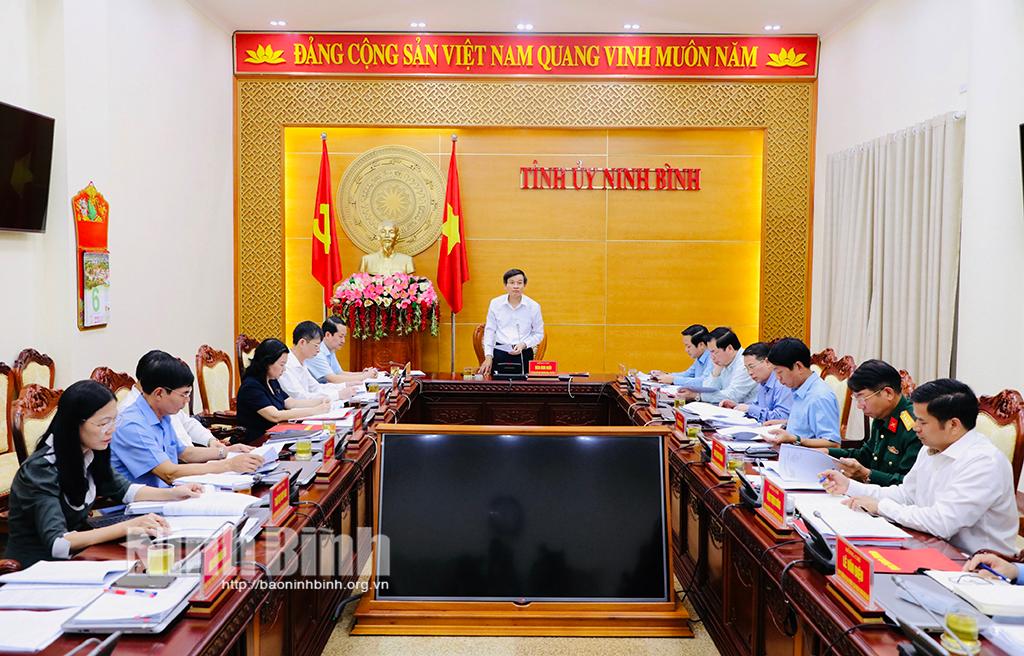 Hội nghị Ban Thường vụ Tỉnh ủy