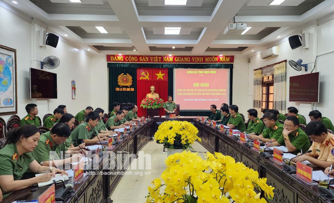 Công an tỉnh đánh giá kết quả chuẩn bị diễn tập khu vực phòng thủ tỉnh