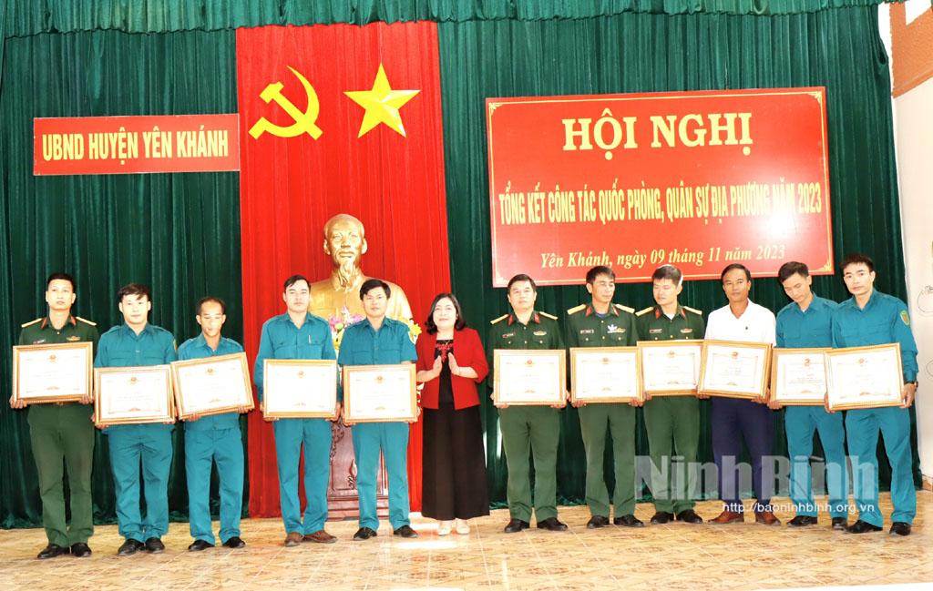 Yên Khánh tổng kết công tác quốc phòng quân sự địa phương năm 2023