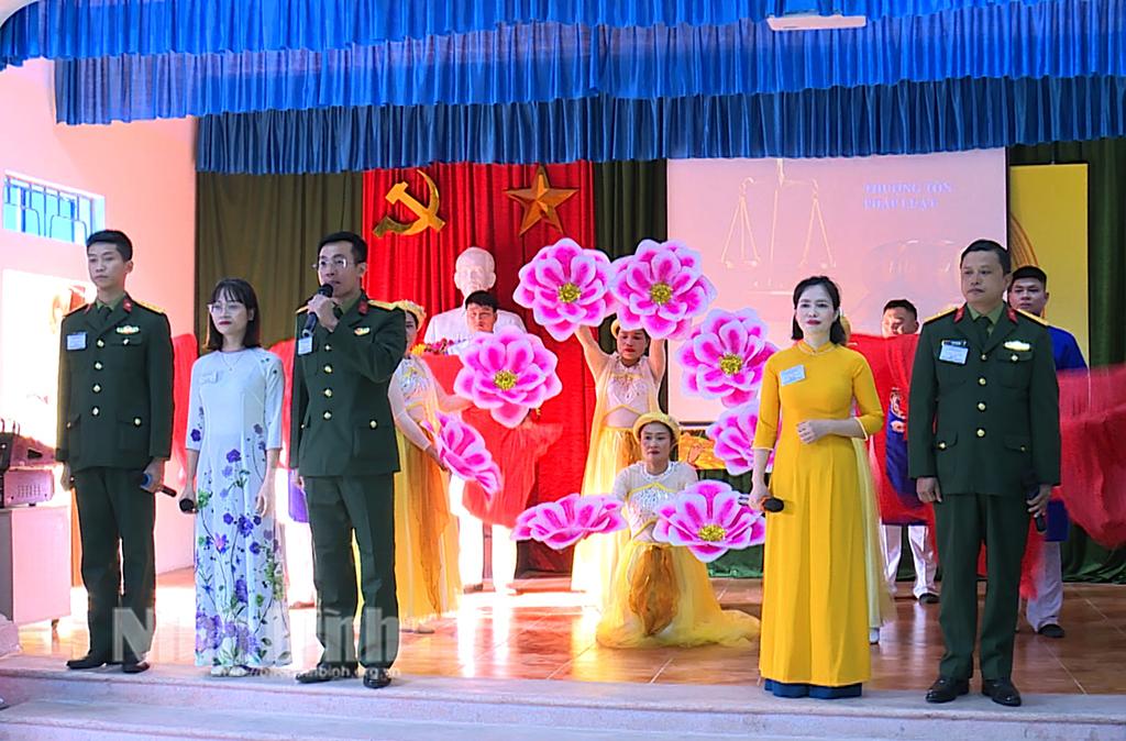 Trung đoàn 855 tổ chức Hội thi tuyên truyền, phổ biến giáo dục pháp luật