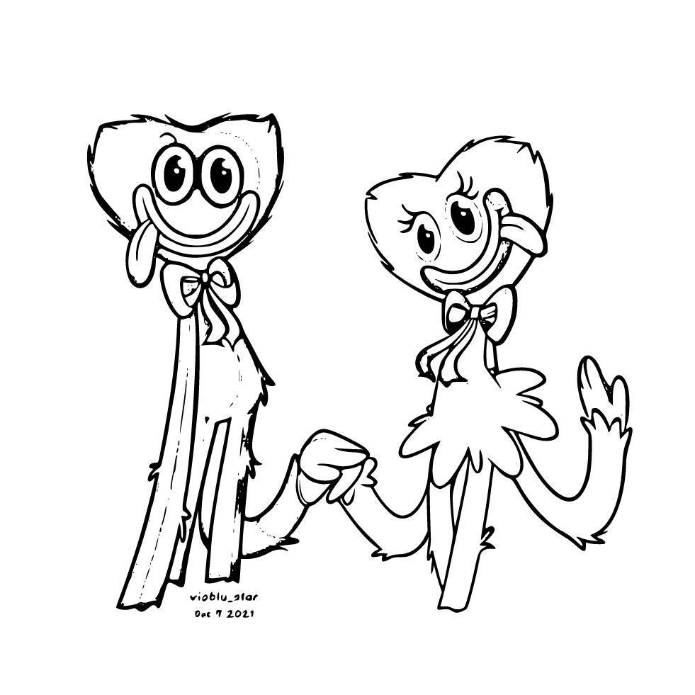 Trải nghiệm tranh tô màu poppy playtime online trên công cụ tô màu trực tuyến