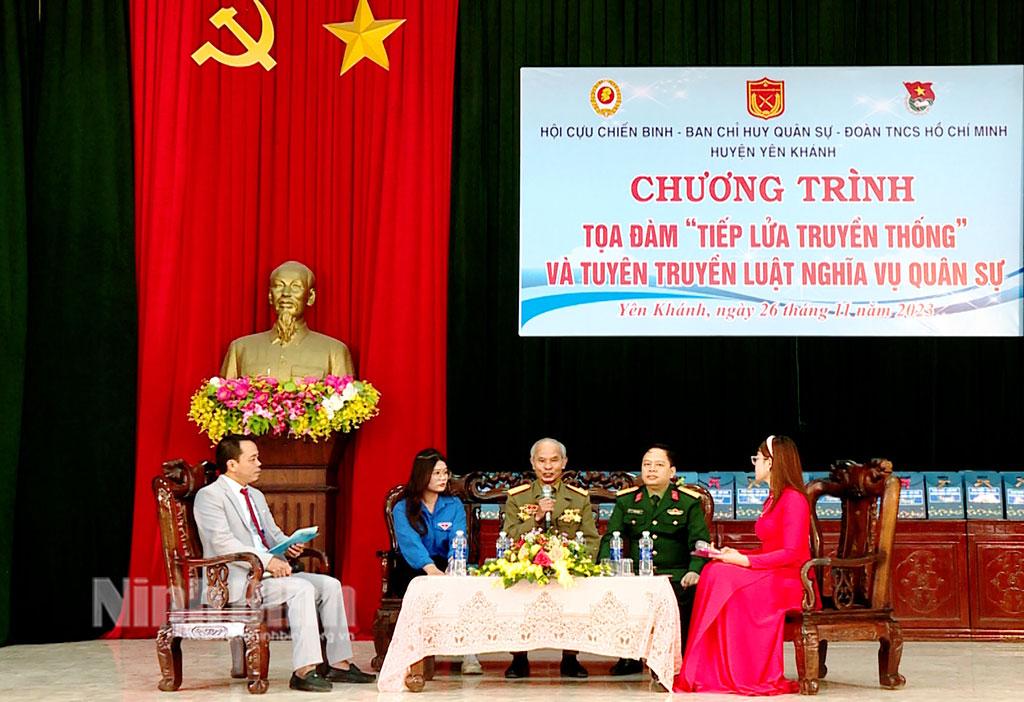 Hội Cựu chiến binh huyện Yên Khánh chú trọng giáo dục truyền thống cách mạng cho thế hệ trẻ