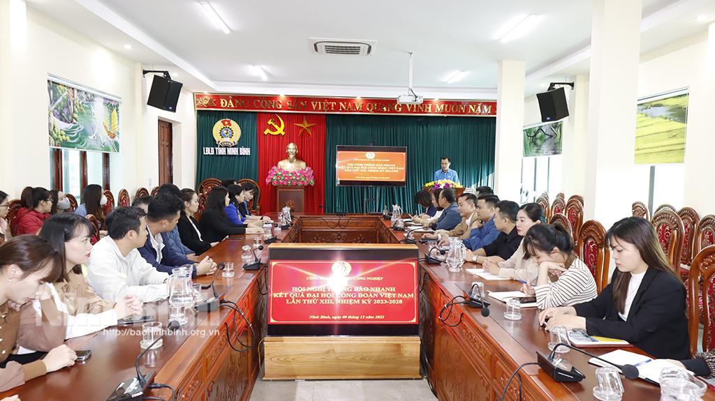 Công đoàn các khu công nghiệp tỉnh tổ chức tập huấn nghiệp vụ công đoàn