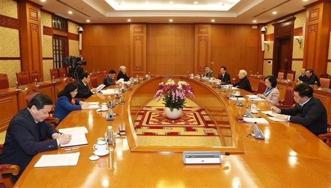 Party chief chairs meeting reviewing organisation of Tet celebrations
