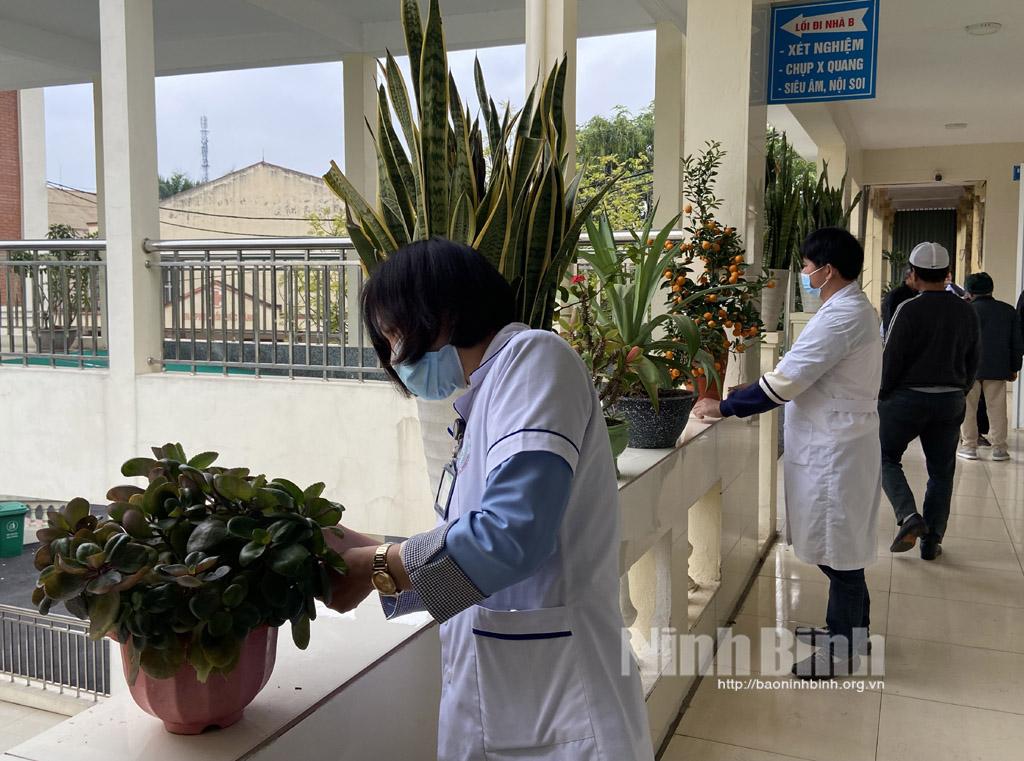 Bệnh viện đa khoa huyện Kim Sơn xây dựng bệnh viện xanh- sạch- đẹp