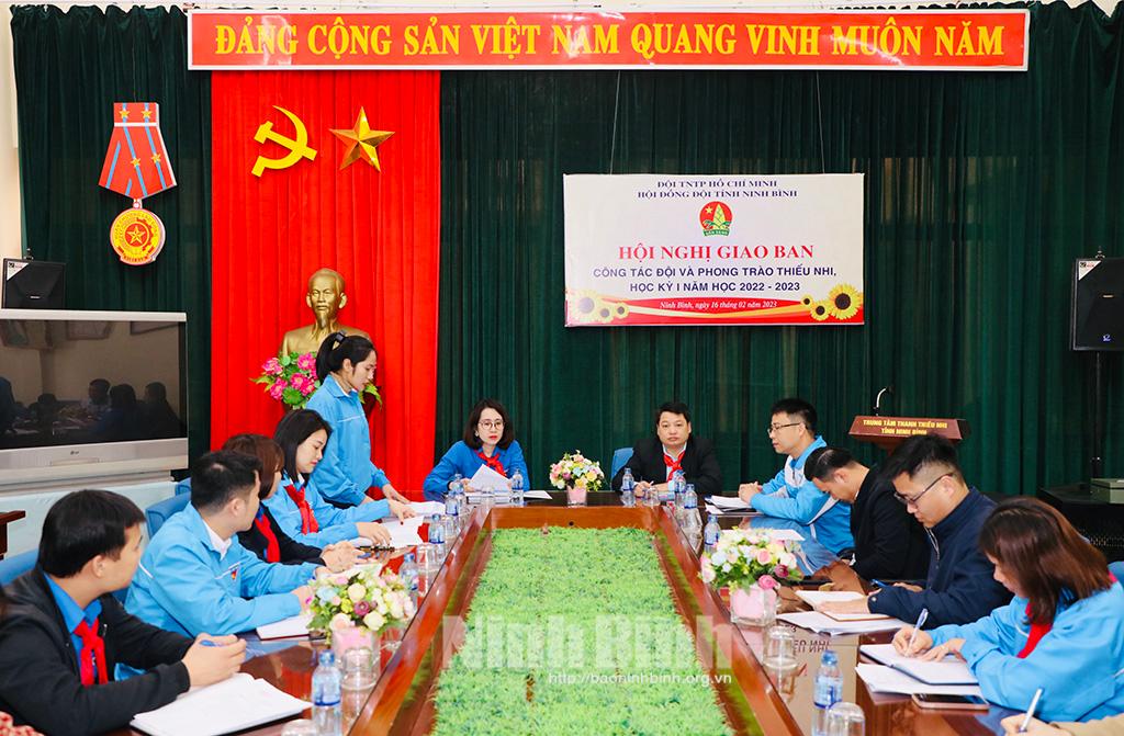 Giao ban công tác Đội và phong trào thiếu nhi học kỳ I, năm học 2022- 2023