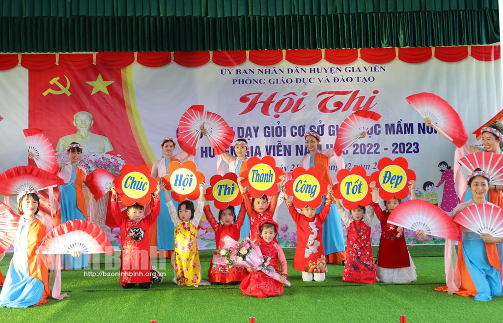 Khai mạc Hội thi giáo viên dạy giỏi cơ sở giáo dục Mầm non huyện Gia Viễn năm học 2022- 2023