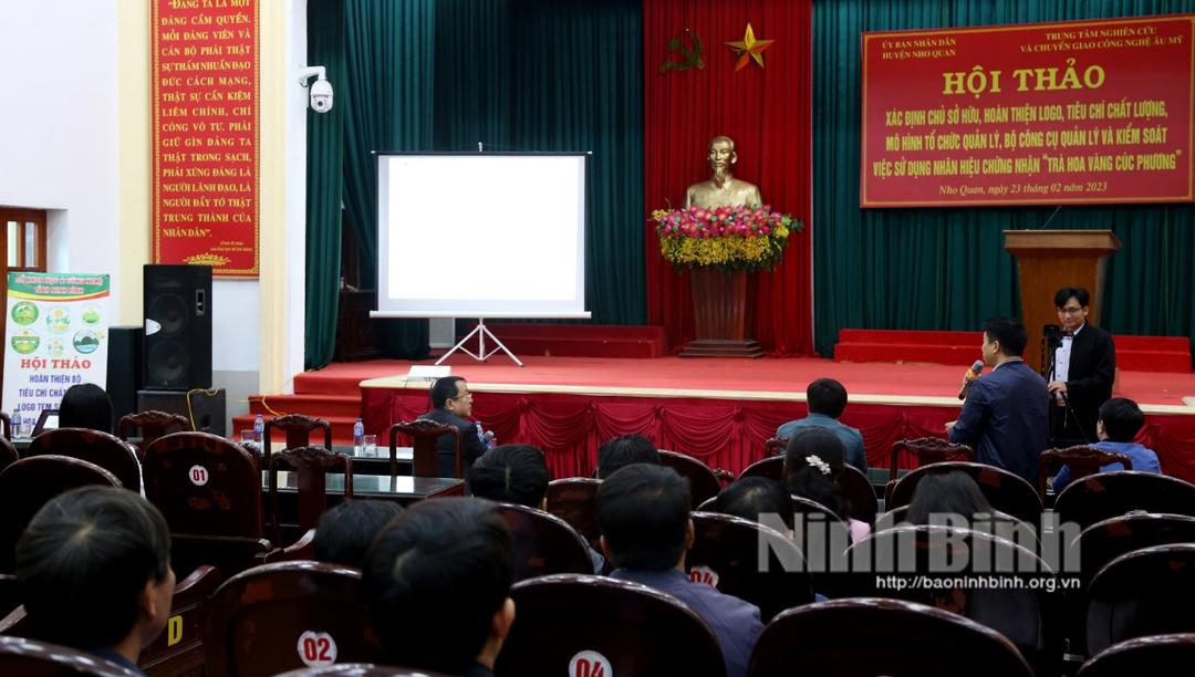 Hội thảo xây dựng Nhãn hiệu chứng nhận "Trà hoa vàng Cúc Phương"