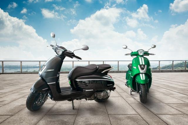 Peugeot Django bổ sung màu mới cho dòng xe máy: xanh Racing Green, đen nhám Mad/Ink Black