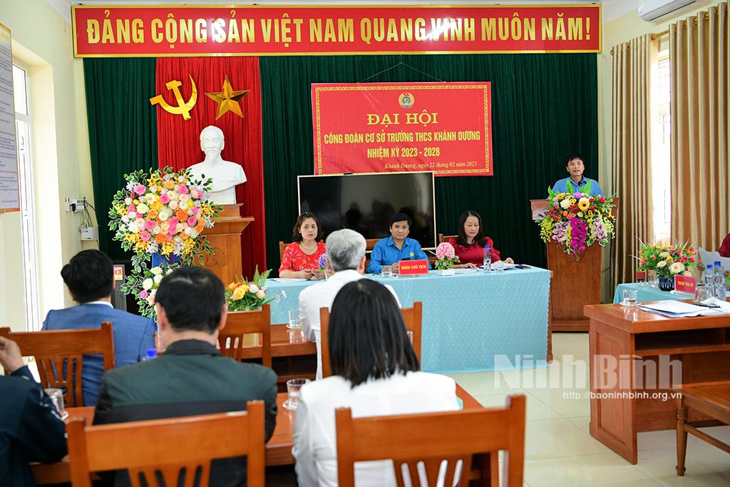 "Mái nhà chung" của các đoàn viên công đoàn Trường THCS Khánh Dương