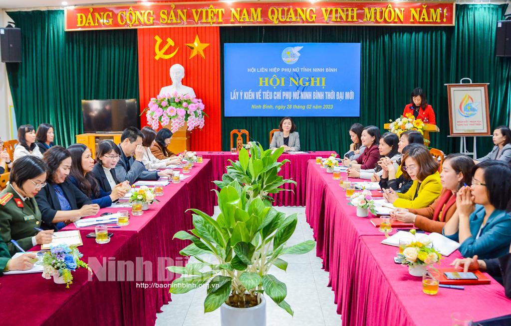 Hội nghị lấy ý kiến về "Tiêu chí người phụ nữ Ninh Bình thời đại mới" giai đoạn 2021- 2026