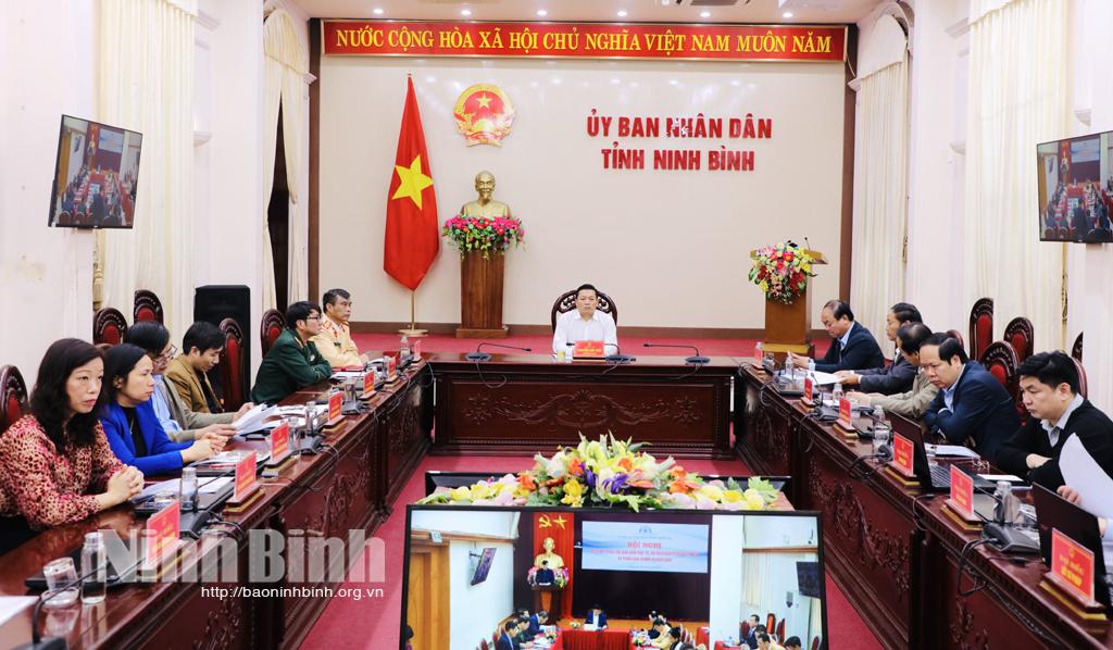 Hội nghị trực tuyến toàn quốc triển khai nhiệm vụ đảm bảo ATGT năm 2023