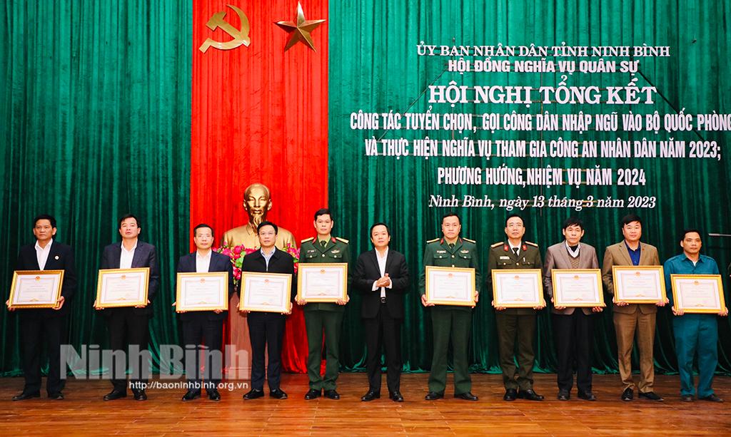 Tổng kết công tác tuyển chọn, gọi công dân nhập ngũ năm 2023