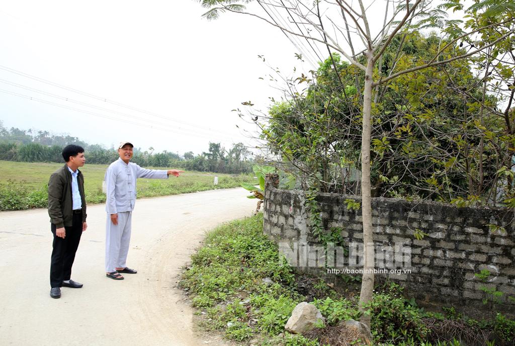 Nho Quan: Giải phóng mặt bằng dự án tuyến đường Đông - Tây chậm tiến độ