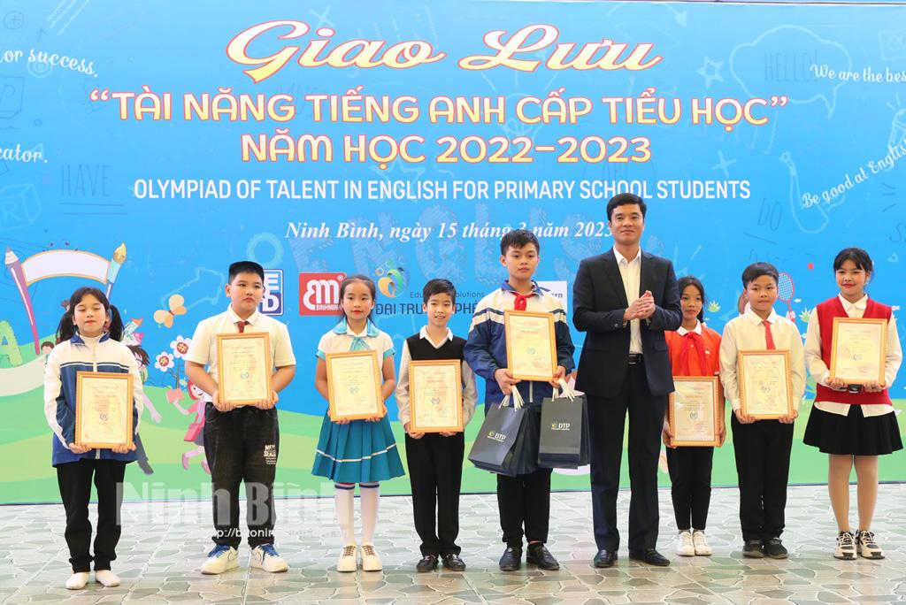 Giao lưu "Tài năng tiếng Anh cấp tiểu học" tỉnh Ninh Bình năm học 2022-2023