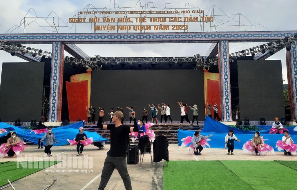 Sẵn sàng cho Ngày hội Văn hóa, Thể thao các dân tộc huyện Nho Quan